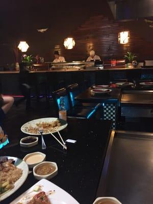 Very nice open hibachi room