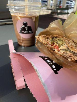 Spicy Tuna Sandwich, Iced Mocha 12oz