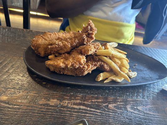 Chicken tenders and fries