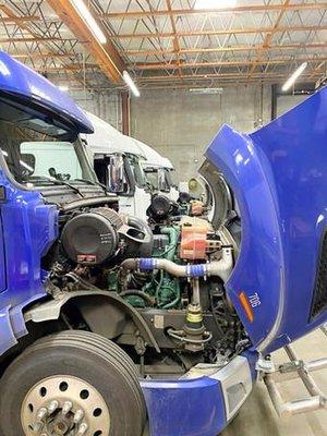 We work on D-13, Cummins, Detroit, etc all commercial diesel engines