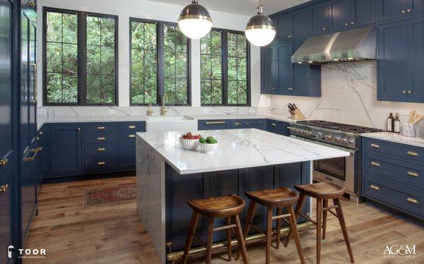 Vibrant Quartz kitchen in South Austin.