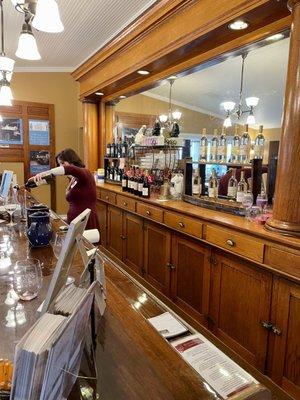 Wine tasting room