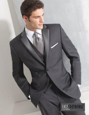 Charcoal Slim Fit Ike Behar