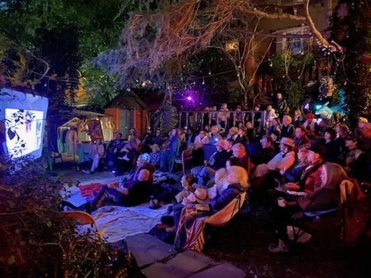 Outdoor screening of Burning Man: The Musical in San Francisco