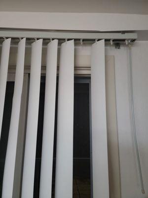 Blinds missing panels