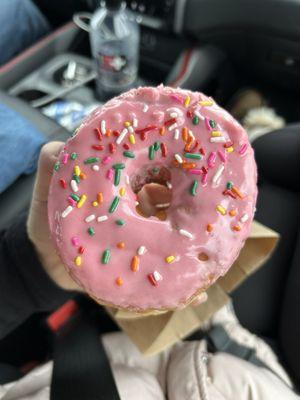 Strawberry donut