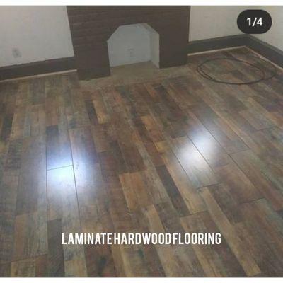 Laminate hardwood flooring through out the home.