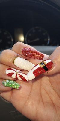 Holiday nails by Hailey