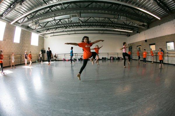 Students receive dance instruction during a CSArts Academy summer class.