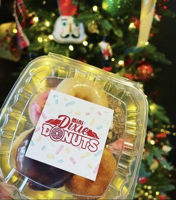 half dozen assorted mini donuts