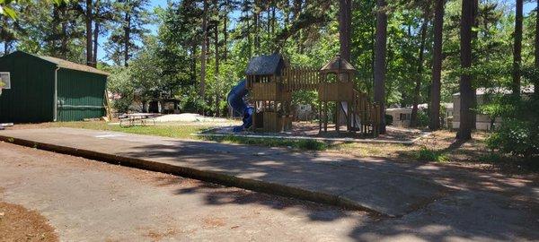 Playground for the kids with Birdsong Marina cabin rental