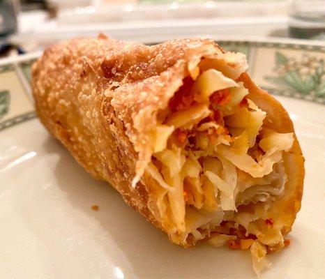 Egg roll inside (pork and cabbage filling)