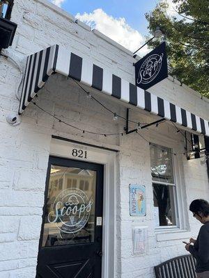 Shop front and ice cream