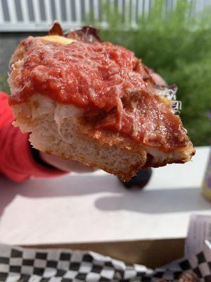 Detroit style pizza