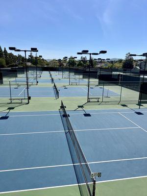 Beautiful tennis courts