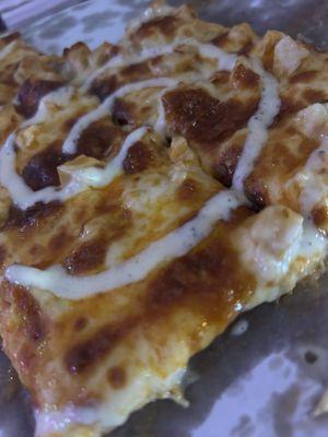 Buffalo chicken pizza