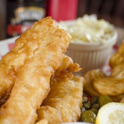 Hand battered Fish and Chips