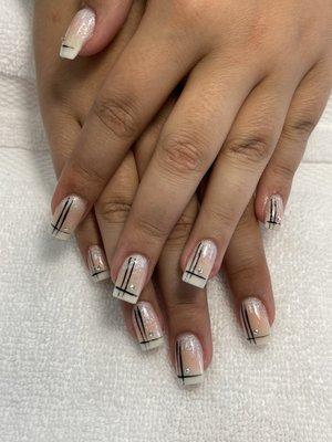 Stripe nails