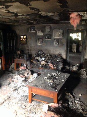 A wood stove caused sever damage to a Severn, Maryland home.