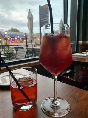 Strawberry Negroni and Sangria Rossa