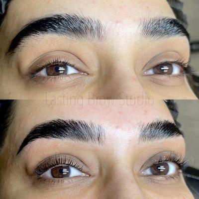 Eyebrow Lamination + Eyelash lift Combo