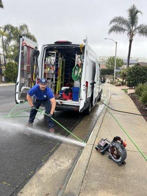 Clearing drains