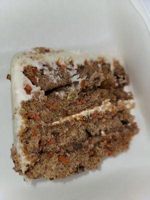 Slice of Carrot cake.