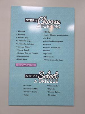 Menu (Step 4 & 5)