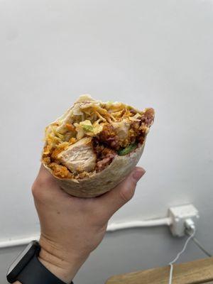 Korean Hot Chicken Burrito