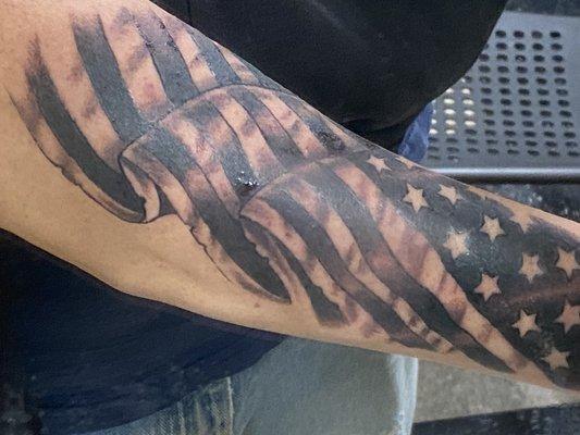 American flag done by Nic