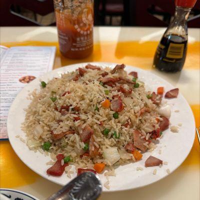 Pork fried rice no eggs