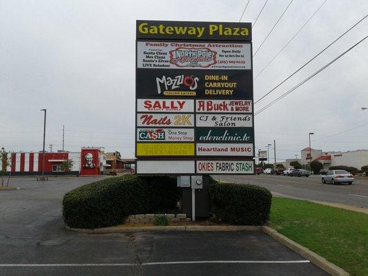 Menu sign you see when you're on Air Depot, just north of SE 15th Street