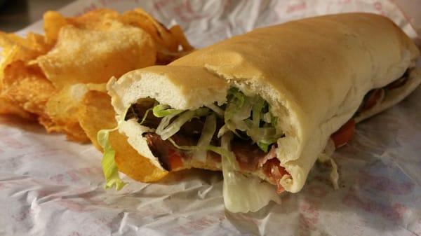 Big John  (roast beef) and bbq chips