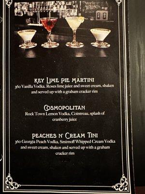 The key lime drink  looks good for dessert!