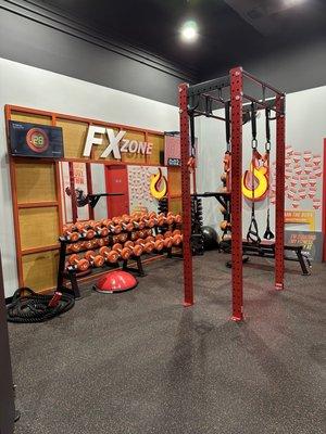 FX Zone - functional training zone not under infrared.