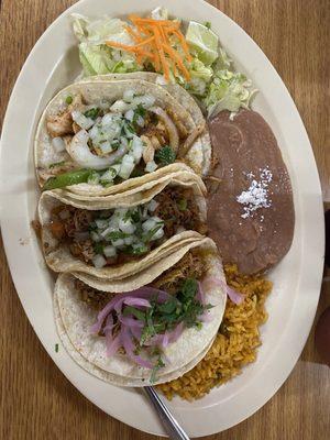 Taco trio plate