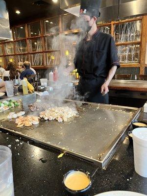 Chef cooking our meals