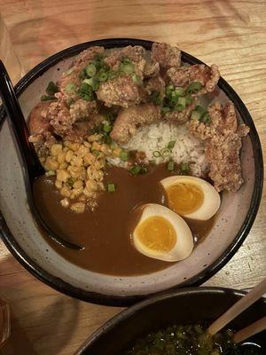 Fried Chicken Curry Rice Bowl