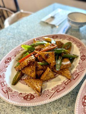 Hot & Spicy Pepper Stir-fried Tofu