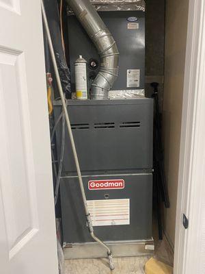 New furnace replacement.