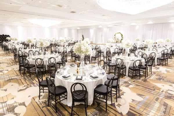 Wedding ballroom center pieces