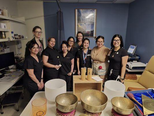 An honor for Nicky to bring Sound Healing to Kaiser during Nurses Week, so much love and gratitude for our Nurses!