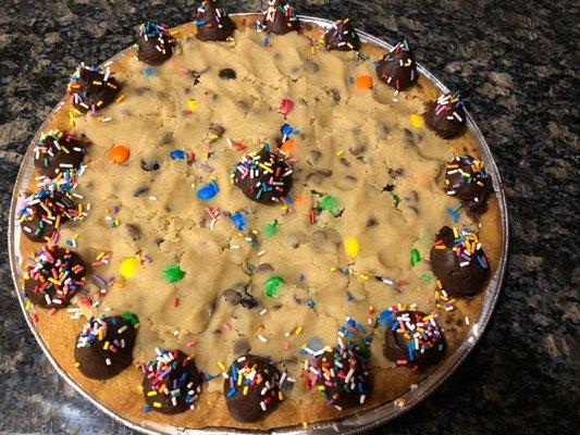 Chocolate chip cookie dough pie!