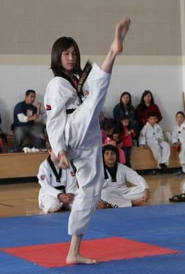 Taekwondo improves flexibility.