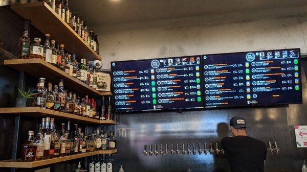 Lots to choose. Beer and whiskey!