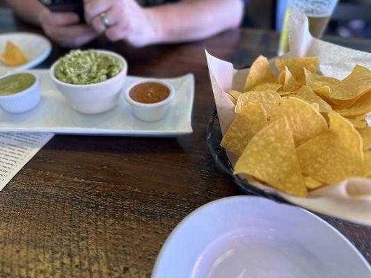 Chips and guacamole