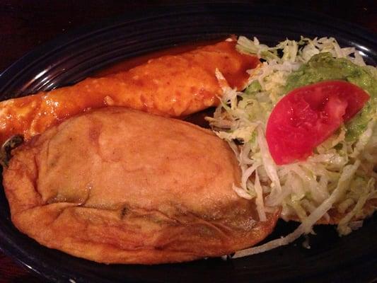 Chalupa, Chile Relleno, burrito combo