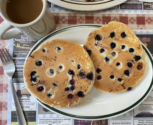 Blueberry pancake short stack