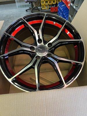 18inch wheel with Red line in stock