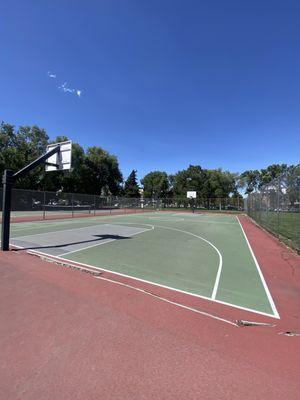 Basketball court.